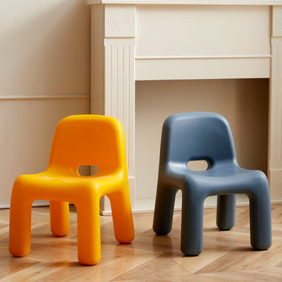 Contemporary Creative Square Plastic Children Chair Backrest For Living Room