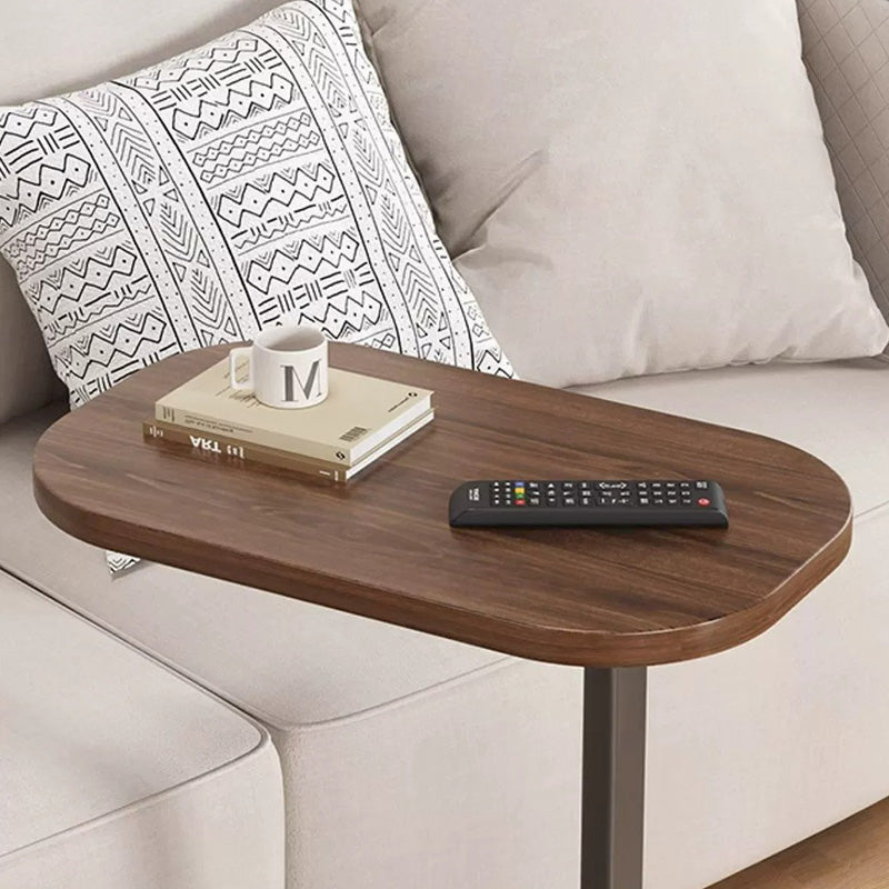 Modern Minimalist Rectangular PVC Artificial Panel End Table For Living Room