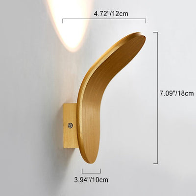 Contemporary Scandinavian Aluminum Arch LED Wall Sconce Lamp For Hallway