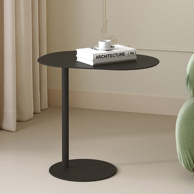 Modern Minimalist Geometric Round Iron End Table For Living Room