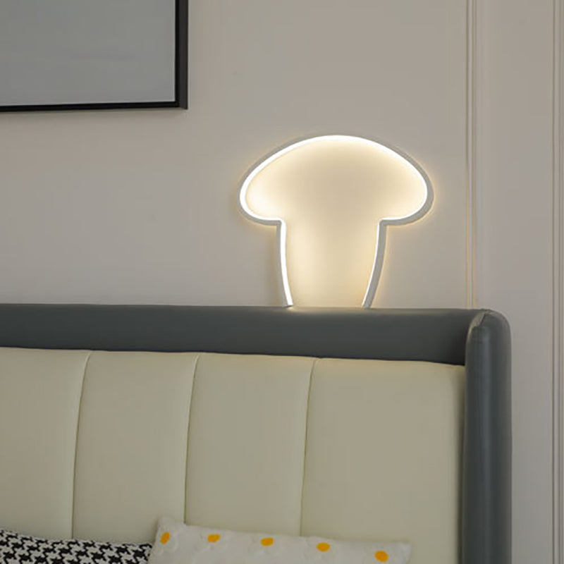 Contemporary Creative Line Mushroom Aluminum Silicone USB LED Table Lamp For Bedroom