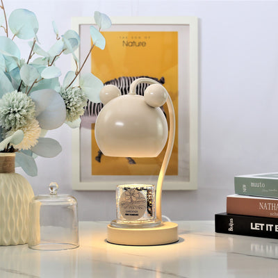 Lampe de table moderne à 1 lumière avec matériel de souris de dessin animé, cire fondue d'aromathérapie 