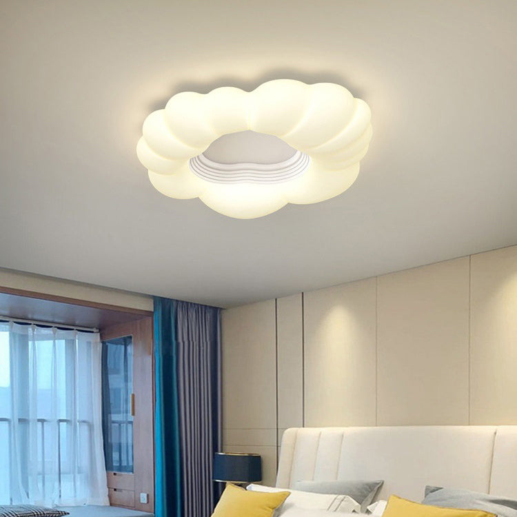 Plafonnier LED en fer de forme nuage créative contemporaine pour salon 