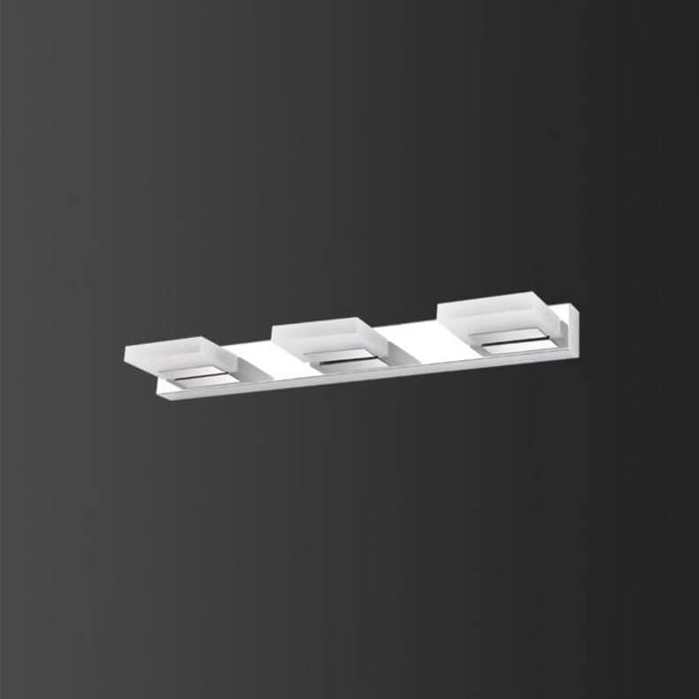 Nordic Simple Acrylic Square Stainless Steel LED Bathroom Vanity Mirror Front Wall Sconce Lamp