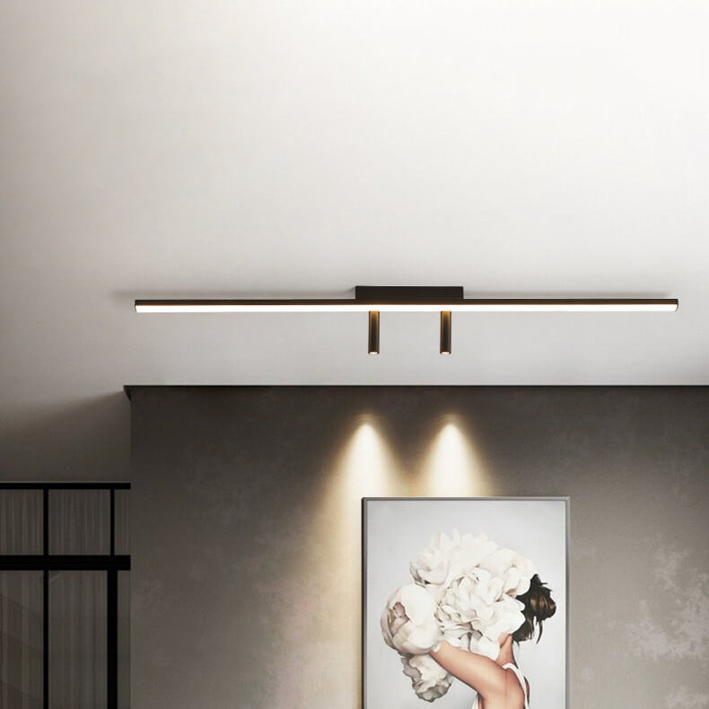 Modern Minimalist Long Strip LED Spotlight Flush Mount Ceiling Light