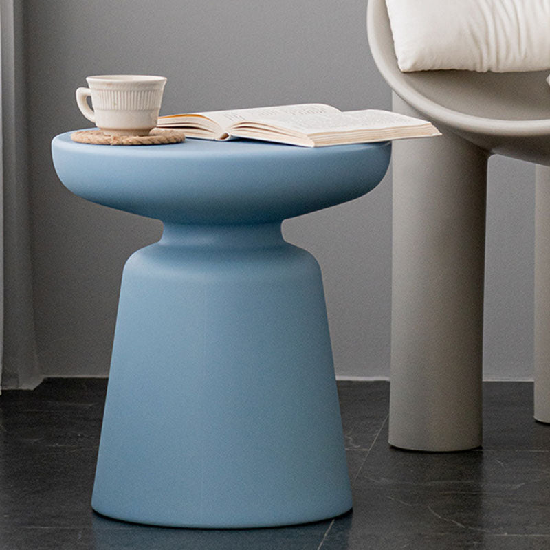 Modern Minimalist Round Plastic Coffee Table For Living Room