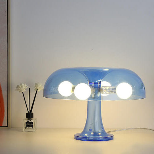 Modern Minimalist Mushroom Polyester Carbonate 4-Light Table Lamp