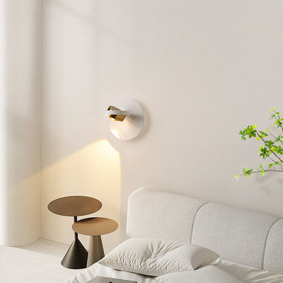 Nordic Simple Aluminum Geometric Square Round Iron LED Wall Sconce Lamp