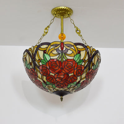 Lustre moderne à 3/4 lumières en verre et cuivre, oiseau orbe du milieu du siècle, lumière d'île pour salle à manger 