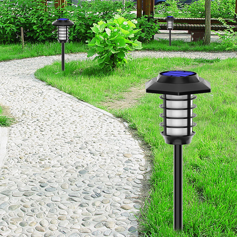 Modern Minimalist Waterproof Solar Cylinder Hardware ABS LED Outdoor Landscape Light For Garden