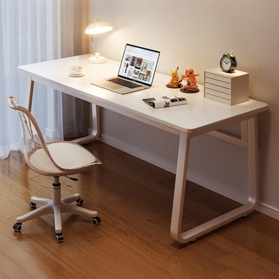 Modern Minimalist Rectangular Density Plate Stainless Steel Desk For Home Office