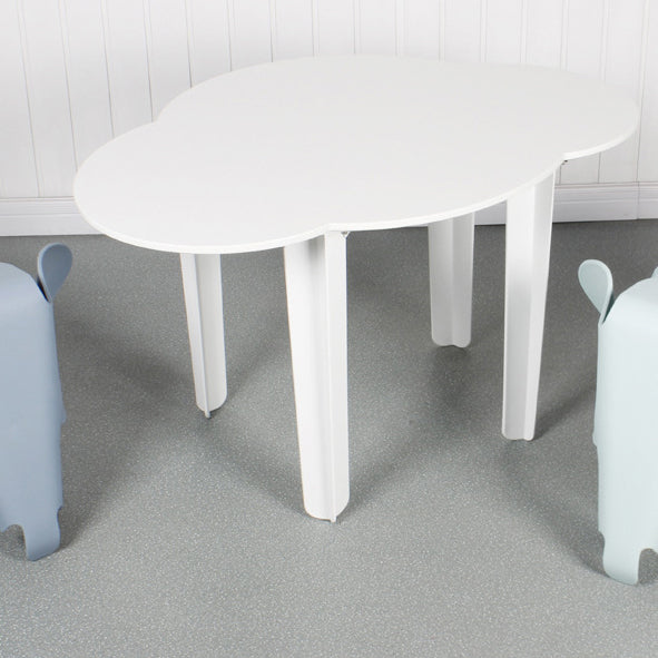 Modern Minimalist Plastic Cloud Design Four Legs Dining Table For Dining Room