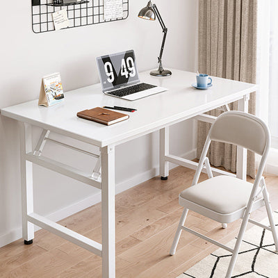 Modern Simplicity Rectangular MDF Steel Desks Foldable For Home Office