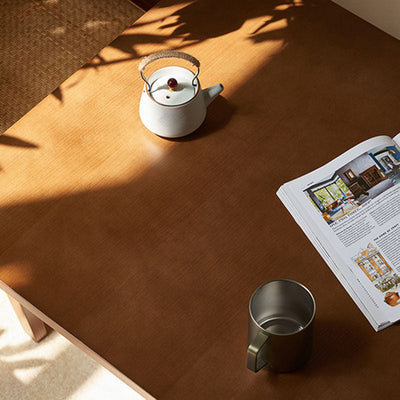 Modern Minimalist Square Cross Wood Coffee Table For Living Room