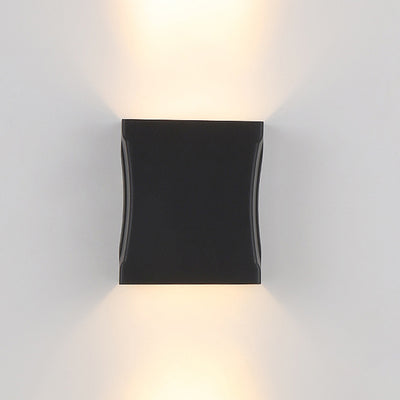 Modern Outdoor Square Column Waterproof LED Wall Sconce Lamp