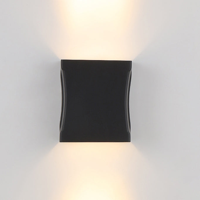 Modern Outdoor Square Column Waterproof LED Wall Sconce Lamp