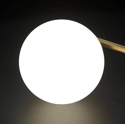 Nordic Minimalist Creative Copper Ball 2-Light Table Lamp