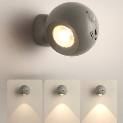 Modern Minimalist Orb USB ABS LED Wall Sconce Lamp For Bedroom