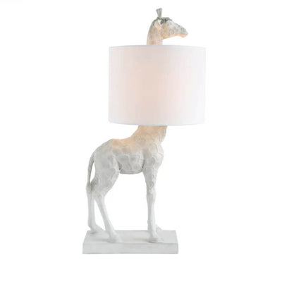 Nordic Creative Fabric Lampshade Giraffe Decorative 1-Light Table Lamp