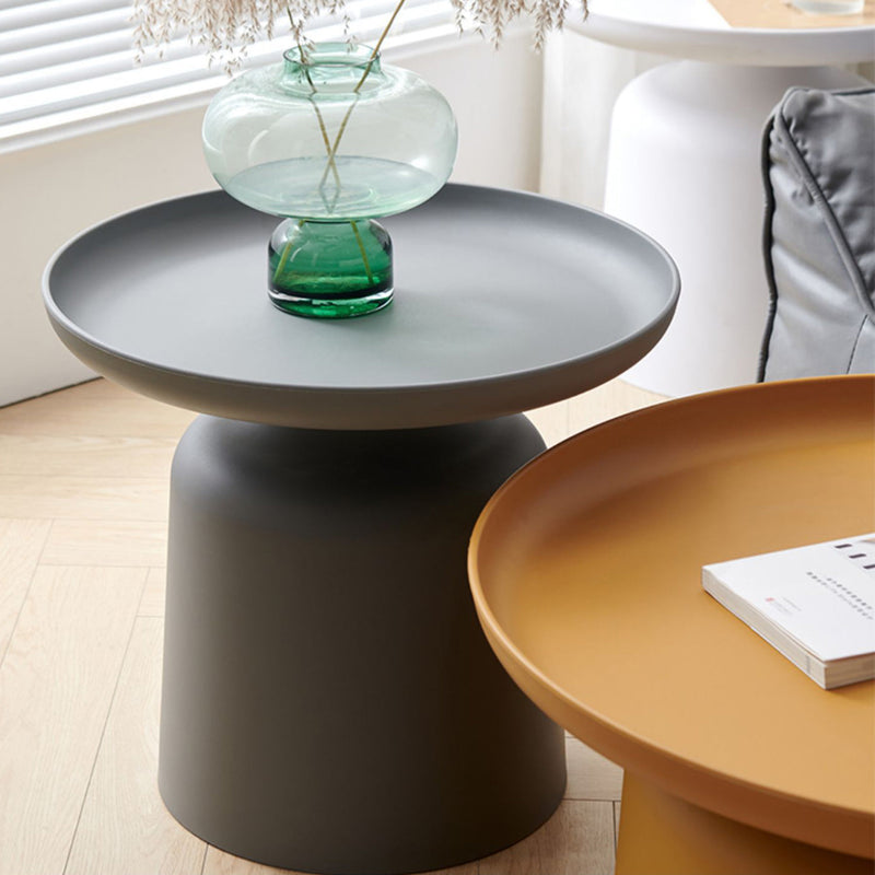 Contemporary Scandinavian Round Plastic PVC Coffee Table For Living Room