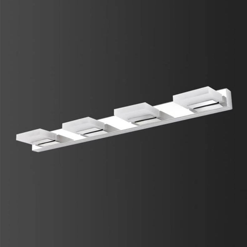 Nordic Simple Acrylic Square Stainless Steel LED Bathroom Vanity Mirror Front Wall Sconce Lamp