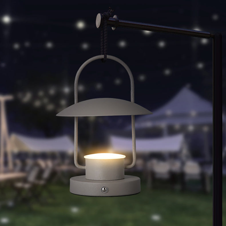 Contemporary Simplicity Iron Acrylic Crackle LED Table Lamp Portable Camping Light For Outdoor Patio