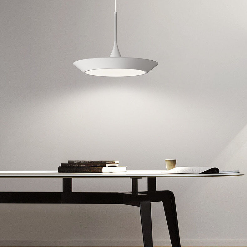 Modern Minimalist Round Drum LED Pendant Light