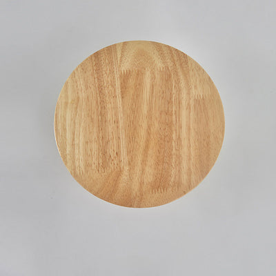 Modern Minimalist Round Irregular Oval Wood LED Wall Sconce Lamp For Living Room