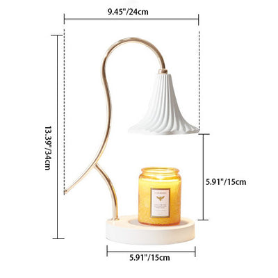 Modern Minimalist Creative Iron Flower Shape 1-Light Melting Wax Table Lamp