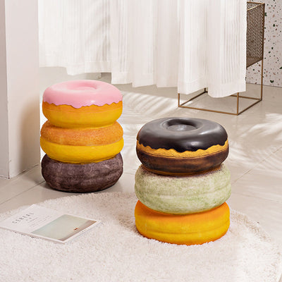 Contemporary Creative Cylindrical Donut Macaroon Pineapple Tire Ice Cream Resin Chair For Living Room