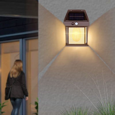 Modern Art Deco House ABS LED Outdoor Wall Sconce Lamp For Garden