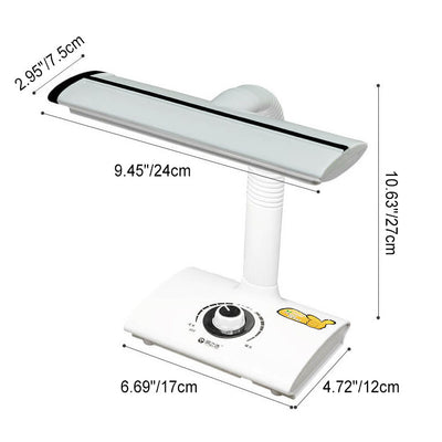 Modern White Study Reading USB Rechargeable LED Table Lamp