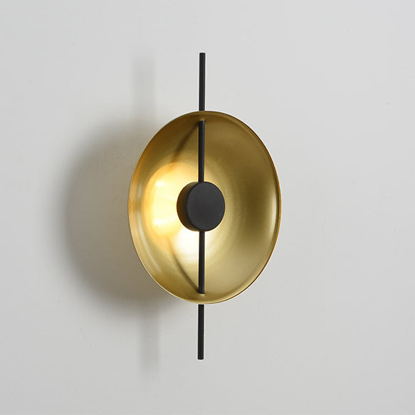 Modern Luxury Iron Round LED Wall Sconce Lamp For Living Room