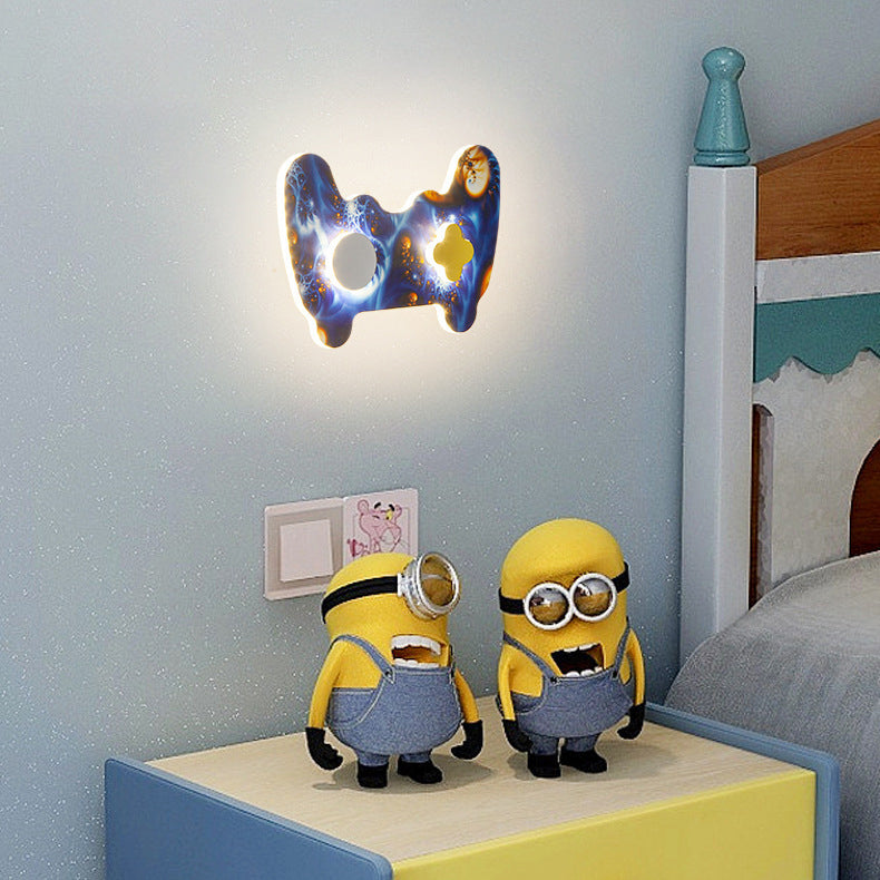 Contemporary Creative Iron Acrylic Cartoon LED Wall Sconce Lamp For Living Room