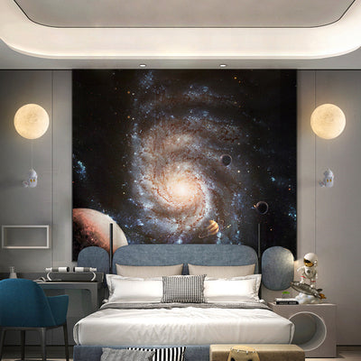 Lampe murale contemporaine et créative imprimée en 3D, abat-jour en résine d'astronaute à 1 lumière pour chambre à coucher 