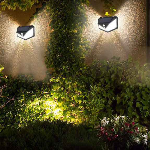 Modern Simplicity ABS Plastic Solar Lozenge LED Outdoor Wall Sconce Lamp For Garden