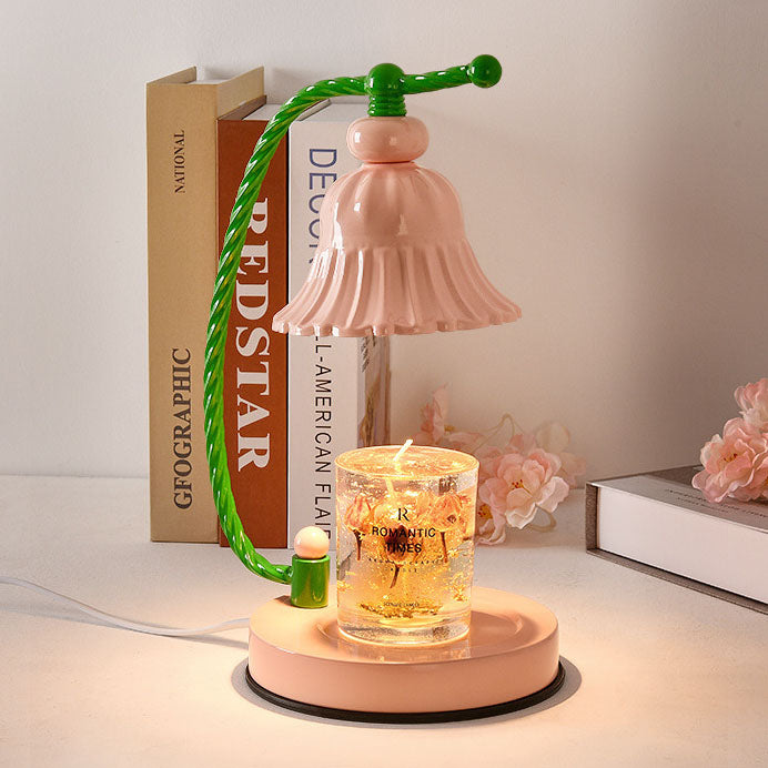 Modern Creative Hardware Flower Shape 1-Light Melting Wax Table Lamp