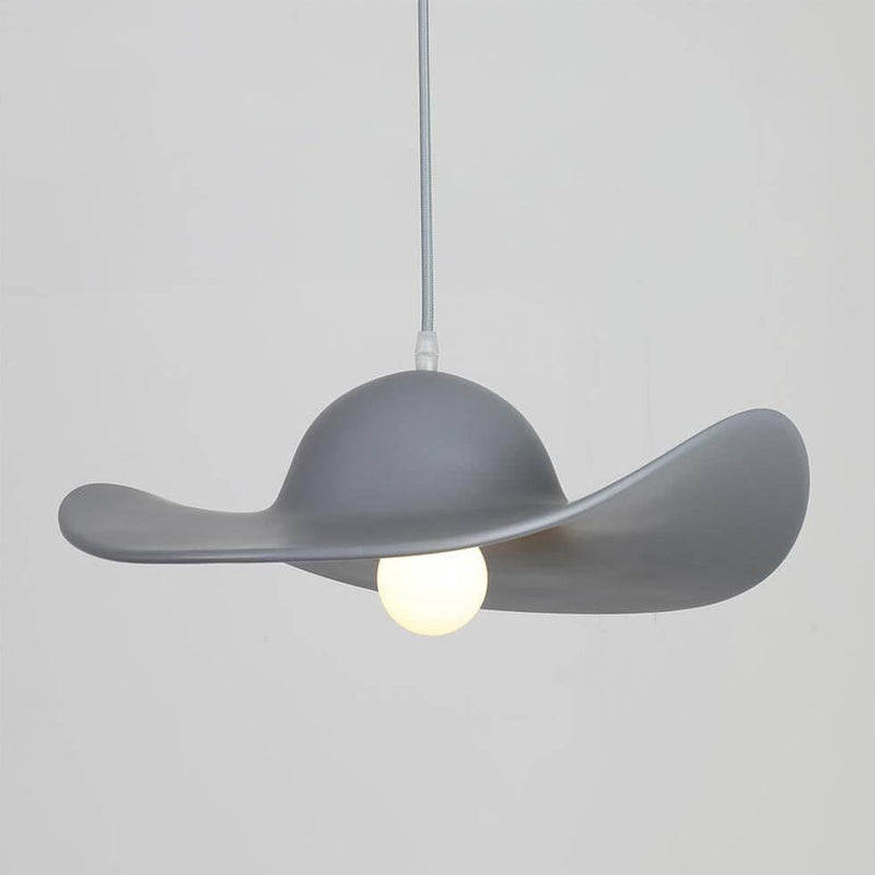 Nordic Minimalist Hat Design PU 1-Light Pendant Light