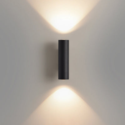 Modern Minimalist Cylinder Iron Aluminum LED Wall Sconce Lamp For Bedroom