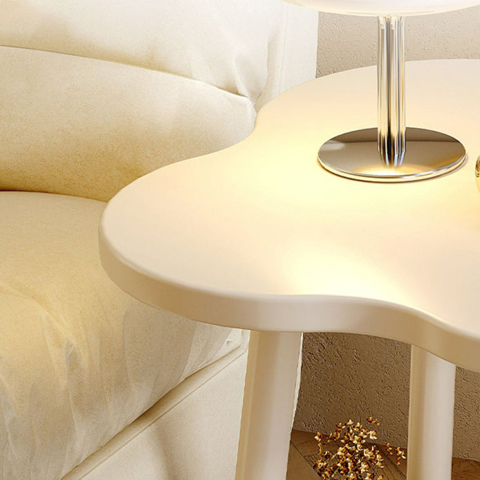 Modern Minimalist Flower Steel End Table 2-Tier For Living Room