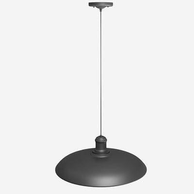 Contemporary Scandinavian Waterproof Carbonized Steel Round 1-Light Pendant Light For Outdoor Patio