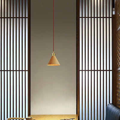 Bamboo Weaving 1-Light Single Oval Pendelleuchte 