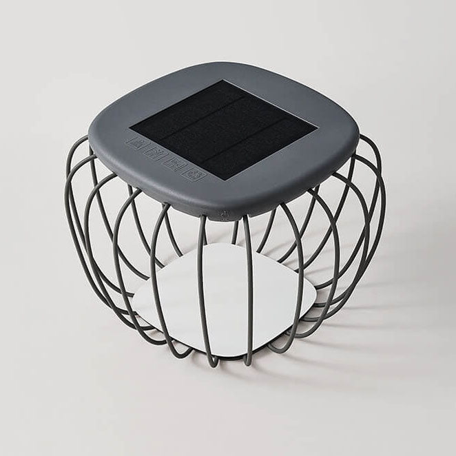 Lumière de paysage extérieure à LED de décoration de cage PE minimaliste créative solaire 