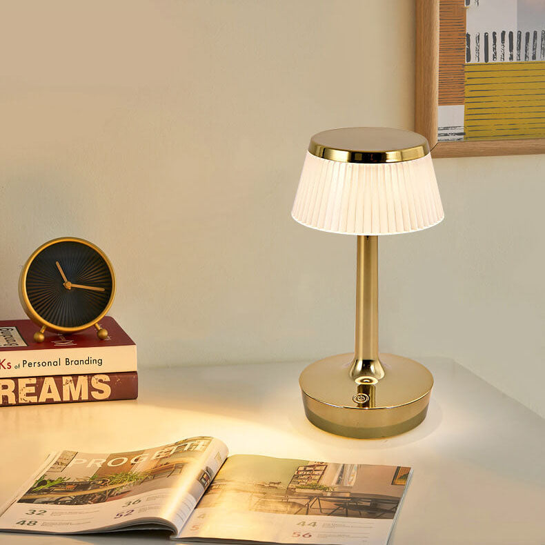 Contemporary Creative Mushroom Acrylic ABS LED Table Lamp For Bedroom