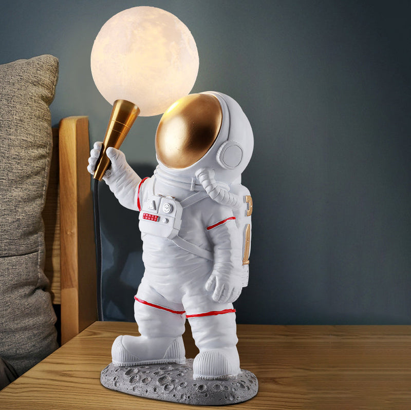 Contemporary Creative Resin ABS Astronaut 1-Light Table Lamp For Bedroom