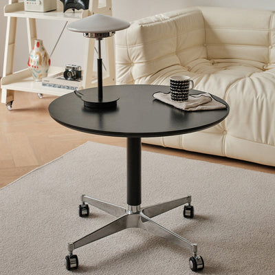 Modern Minimalist Round Branch Base Liftable Removable Density Plate Aluminum Alloy Coffee Table For Living Room