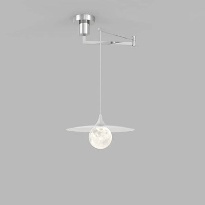 Nordic Modern Aluminum Dome Rocker Arm 1-Light Pendant Light