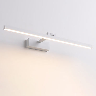 Modern Minimalist Long Iron Aluminum PC LED Vanity Light Wall Sconce Lamp For Bathroom