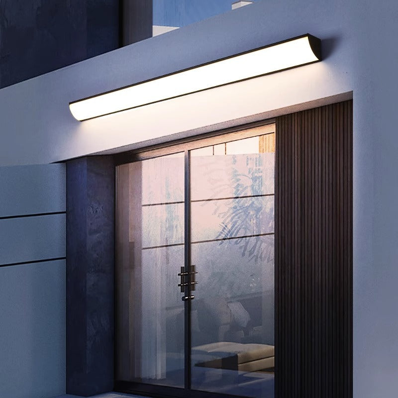 Modern Minimalist Waterproof Acrylic Long Strip LED Outdoor Wall Sconce Lamp For Outdoor Patio