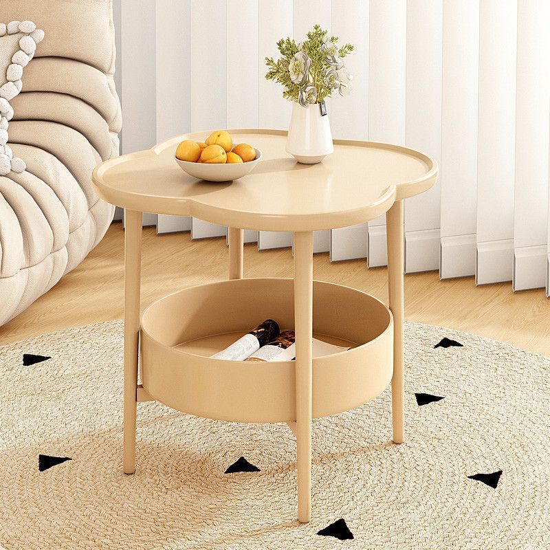 Contemporary Simplicity Petal Shape EPS Side Table 2-Tier For Living Room